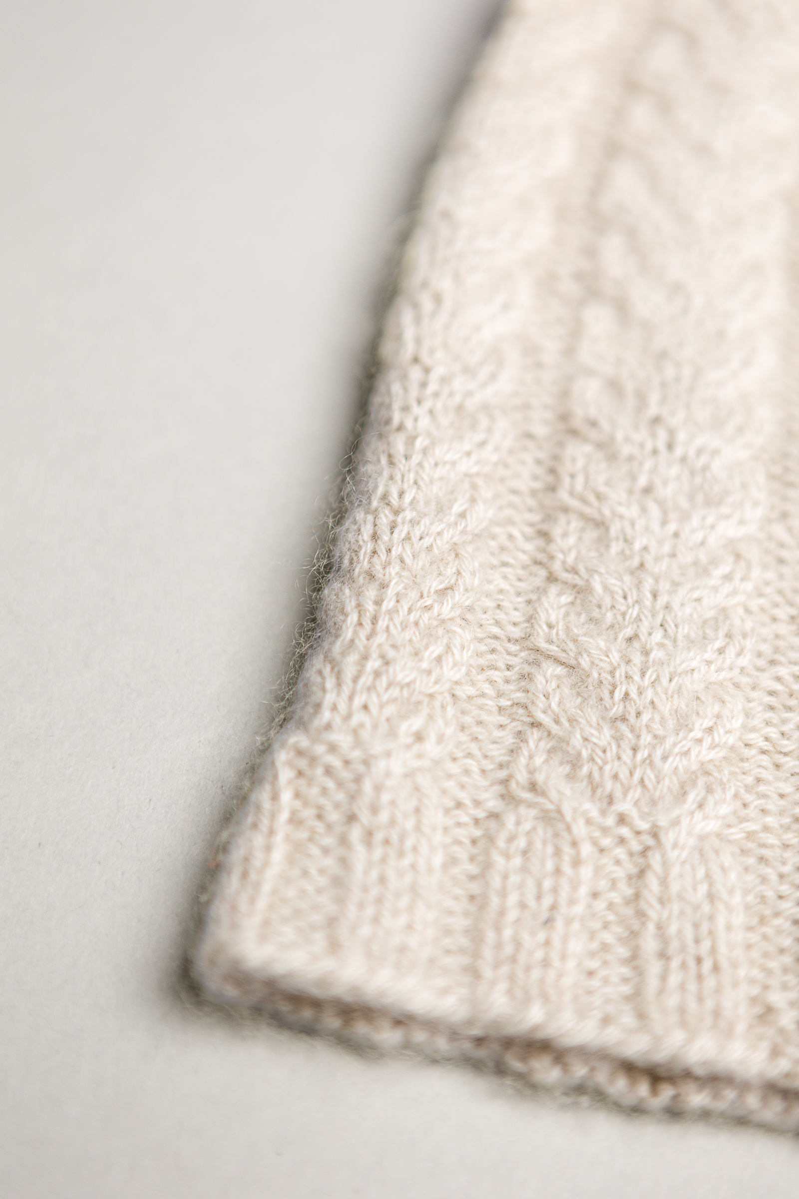 Edera berretto 100% cashmere fatto a mano