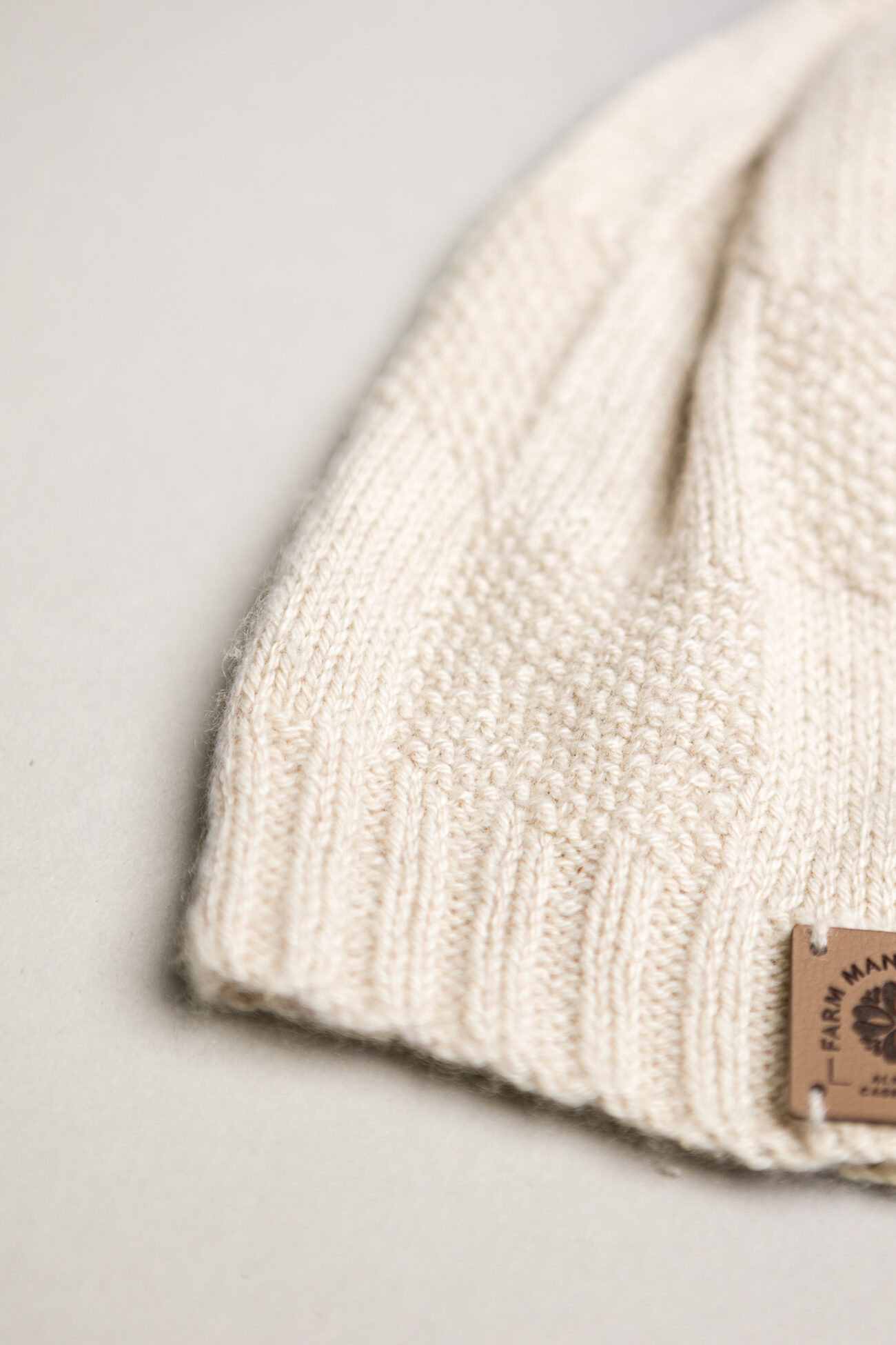 Berretto Terra 100% cashmere naturale