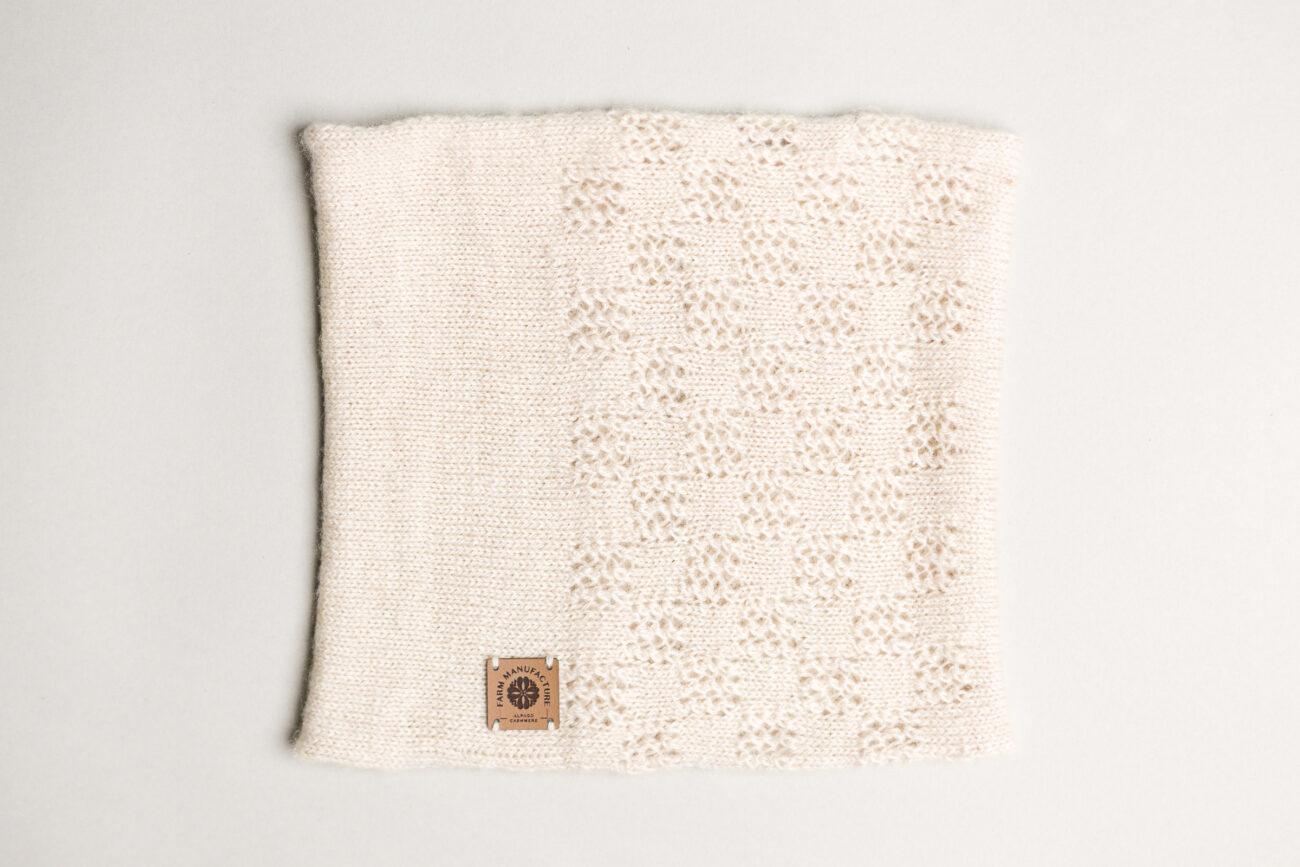 Scaldacollo Dual Scacchi 100% cashmere fatto a mano Scaldacollo Dual Scacchi 100% cashmere fatto a mano