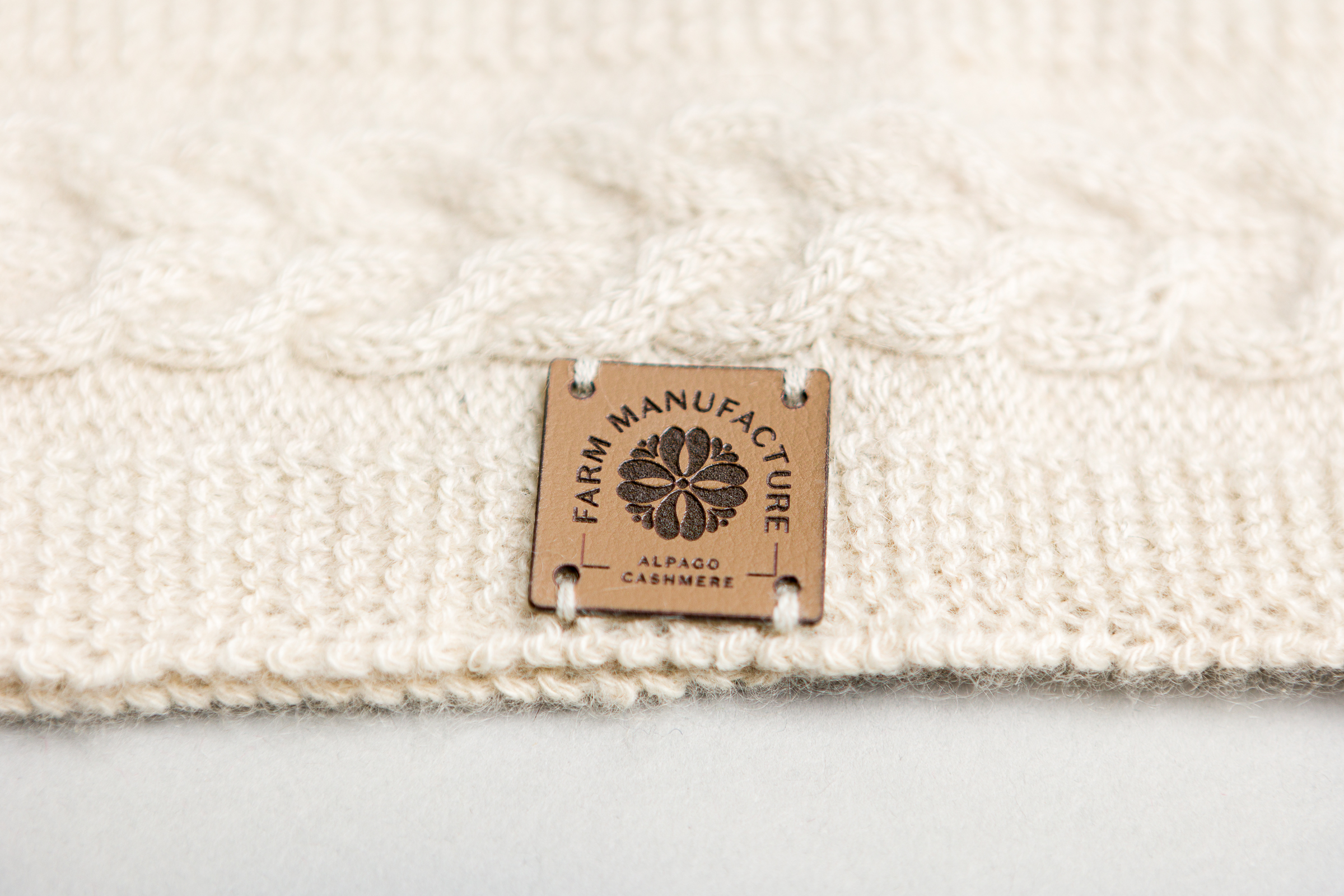Fascia scaldaorecchie Edera 100% cashmere fatto a mano