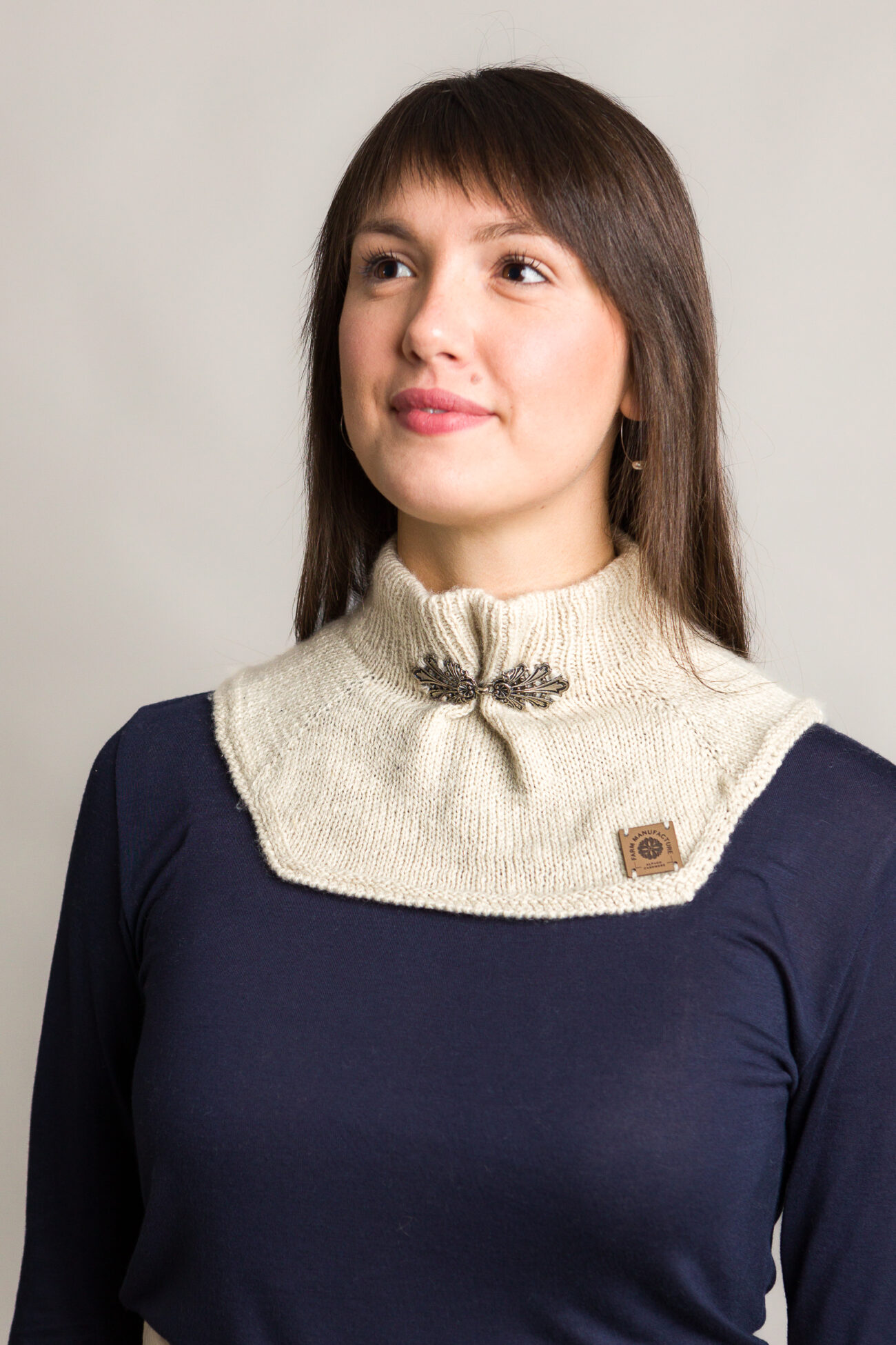 Scaldacollo Farfalla 100% cashmere naturale Alpago