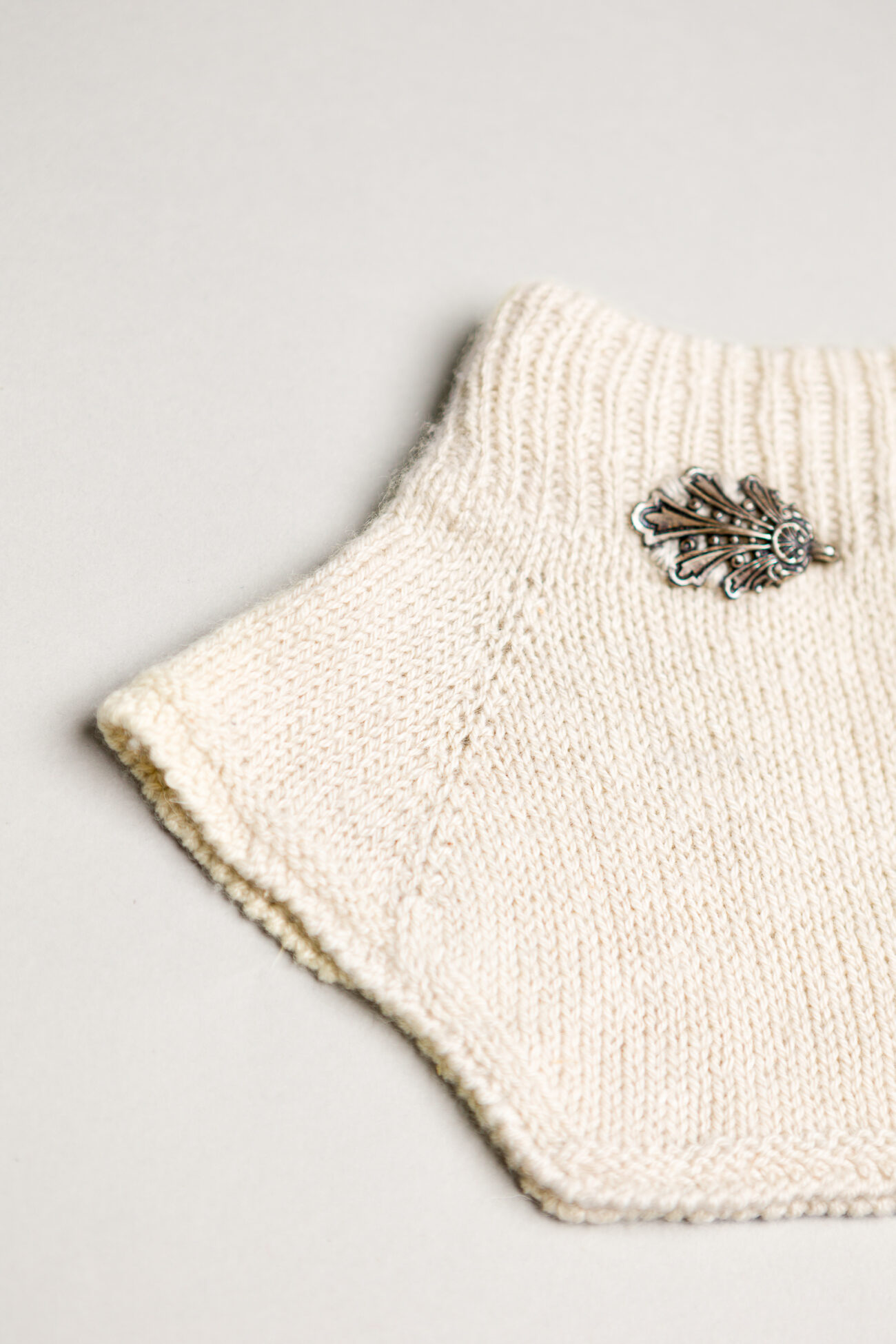 Scaldacollo Farfalla 100% cashmere naturale
