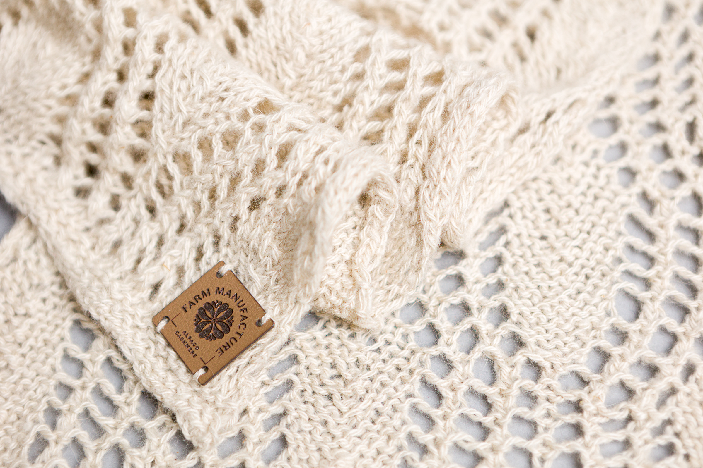 Sciarpa Larice 100% cashmere fatta a mano