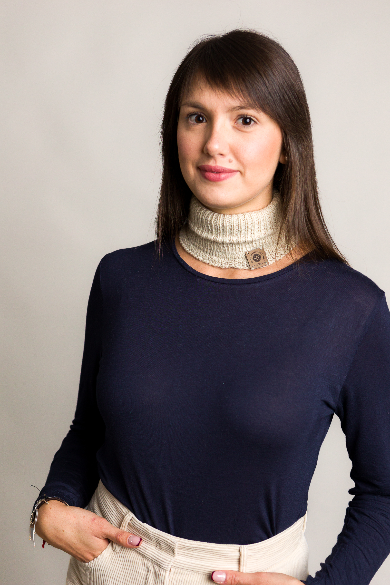 Scaldacollo Nido 100% cashmere naturale Scaldacollo Nido 100% cashmere naturale