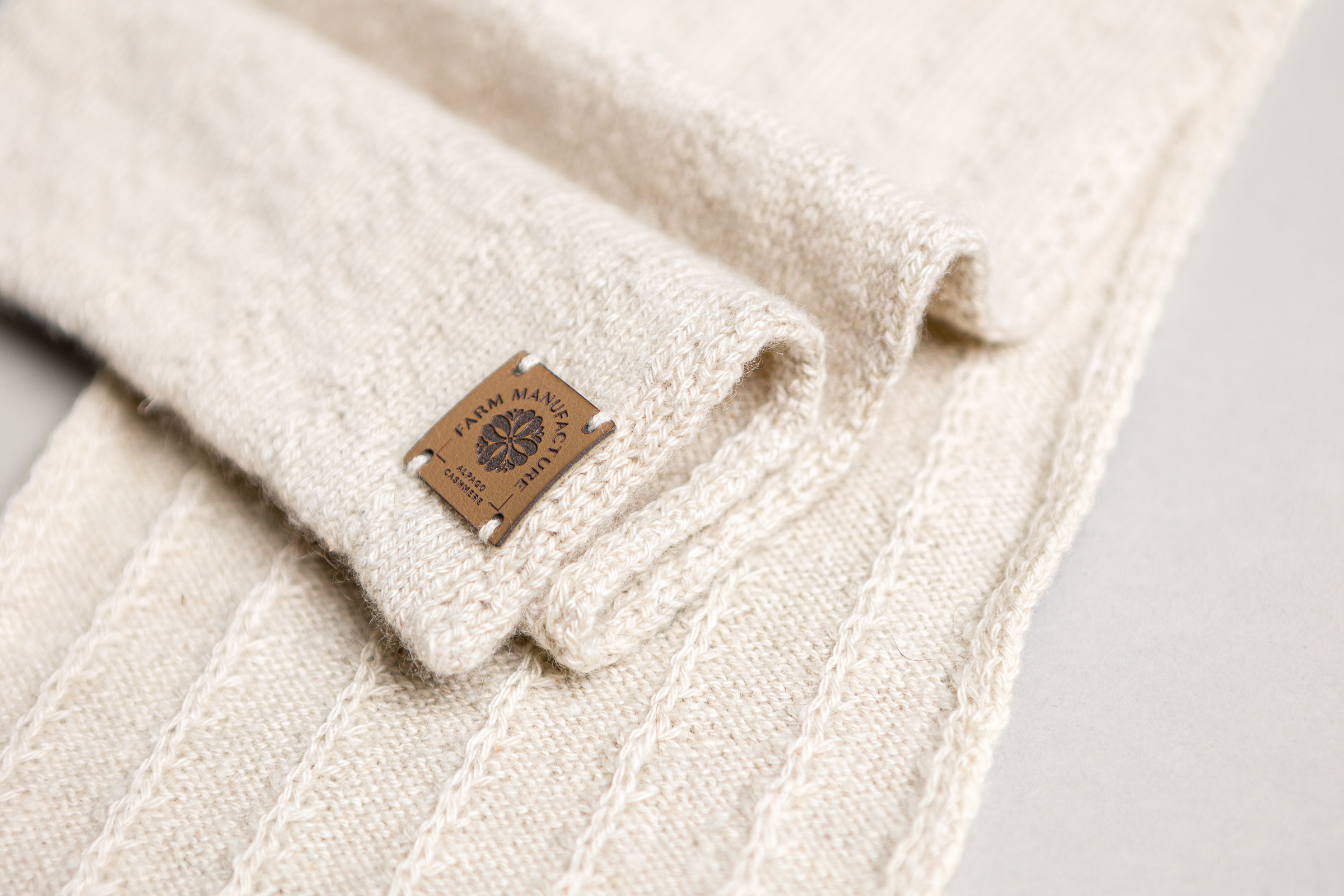 Sciarpa Radici con filato 100% cashmere